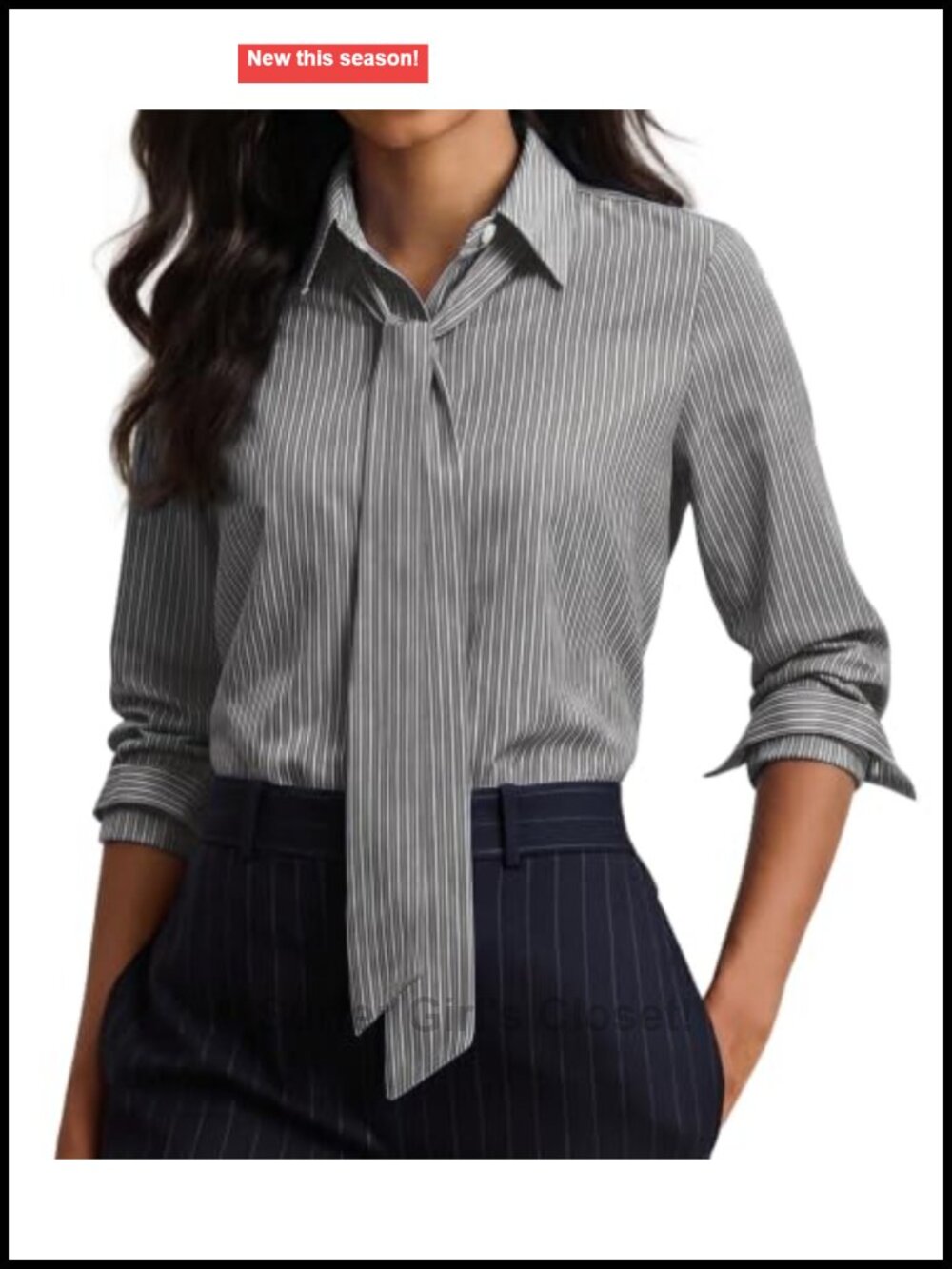Striped Button Down Shirt Women Long Sleeve Cotton Blous